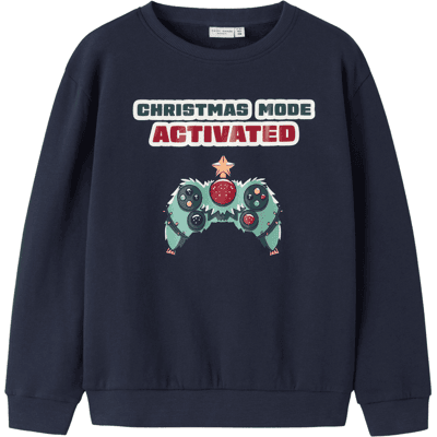 Name It Nkmvismas sweatshirt til barn, Navy Blazer (116) 116 Name It Nkmvismas sweatshirt til barn, Navy Blazer (116) 116