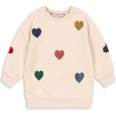 Konges Sløjd Lou sweatshirt til barn, Multi Heart (7-8 år) 7-8 år Konges Sløjd Lou sweatshirt til barn, Multi Heart (7-8 år) 7-8 år