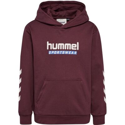 Hummel JR Logo hettegenser til barn, Vineyard Wine (104) 104 Hummel JR Logo hettegenser til barn, Vineyard Wine (104) 104