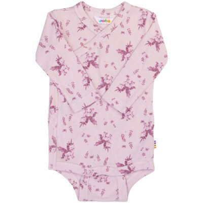 Joha Unicorn & Dino omslagsbody i bambus, Pink (60) 60 Joha Unicorn & Dino omslagsbody i bambus, Pink (60) 60