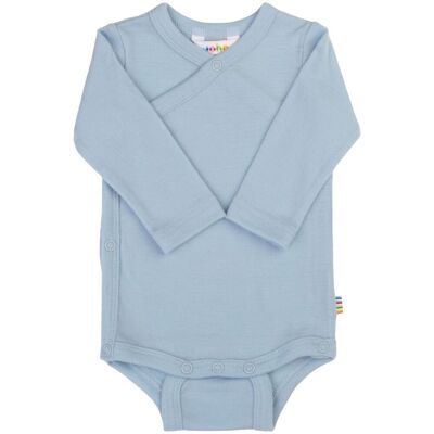 Joha Camping omslagsbody i merinoull, Blue (60) 60 Joha Camping omslagsbody i merinoull, Blue (60) 60