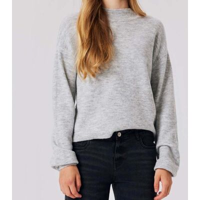 LMTD Nlflodet strikket genser til barn, Light Grey Melange (158/164) 158/164 LMTD Nlflodet strikket genser til barn, Light Grey Melange (158/164) 158/164