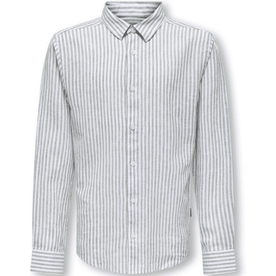 Only & Sons Osjcaiden skjorte til barn i lin, Sea Spray (164) 164 Only & Sons Osjcaiden skjorte til barn i lin, Sea Spray (164) 164