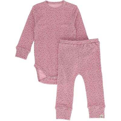 Gullkorn x DMK Ignim sett i ull/bambus baby, Mørk Rosa (P) (62) 62 Gullkorn x DMK Ignim sett i ull/bambus baby, Mørk Rosa (P) (62) 62