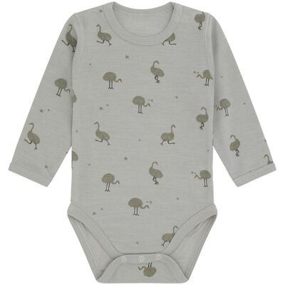 Hust&Claire ull Hust and Claire Hcbaloo Ostrich ull/bambus body, Forest Fog (74) 74 Hust&Claire ull Hust and Claire Hcbaloo Ostrich ull/bambus body, Forest Fog (74) 74