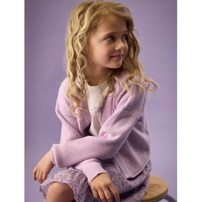 Creamie strikket cardigan til barn, Lavender Frost (134) 134 Creamie strikket cardigan til barn, Lavender Frost (134) 134