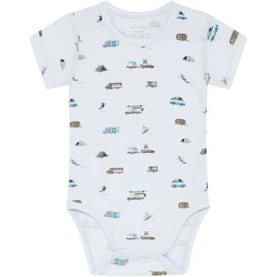 Hust&Claire bambus Hust & Claire Bue kortermet body i bambus, water (50) 50 Hust&Claire bambus Hust & Claire Bue kortermet body i bambus, water (50) 50