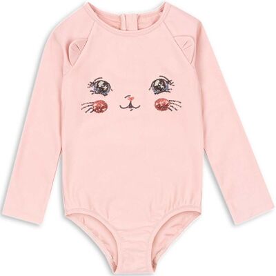 Konges Sløjd Kitty langermet badedrakt, Powder Pink (2 år) 2 år Konges Sløjd Kitty langermet badedrakt, Powder Pink (2 år) 2 år