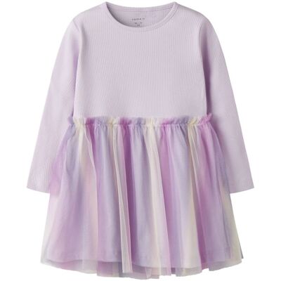 Name It Nmfdotiana kjole til småbarn, Lavender Fog (92) 92 Name It Nmfdotiana kjole til småbarn, Lavender Fog (92) 92
