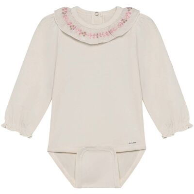 Minymo body med krage, White Swan (74) 74 Minymo body med krage, White Swan (74) 74
