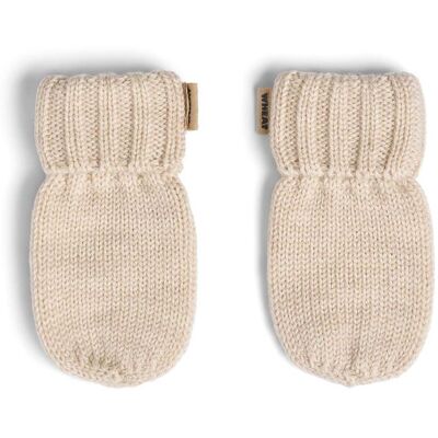 Wheat yttertøy Wheat Lilloa ullvotter til baby, Offwhite Melange Wheat yttertøy Wheat Lilloa ullvotter til baby, Offwhite Melange