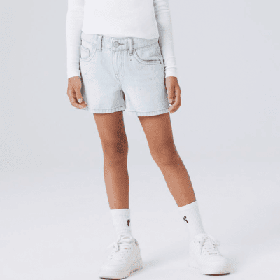 Name It Nkfrose denim shorts til barn, Light Blue Denim (122) 122 Name It Nkfrose denim shorts til barn, Light Blue Denim (122) 122
