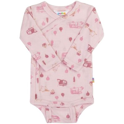 Joha Camping omslagsbody i merinoull, Light pink (60) 60 Joha Camping omslagsbody i merinoull, Light pink (60) 60