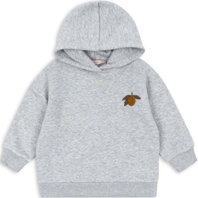 Konges Sløjd Lou hettegenser til barn, Grey Melange (3 år) 3 år Konges Sløjd Lou hettegenser til barn, Grey Melange (3 år) 3 år