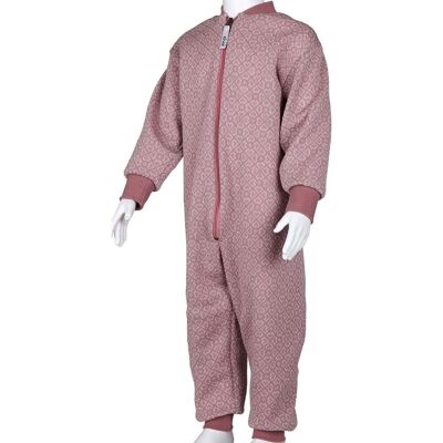 Kivat heldress i ull til småbarn, Old Rose/Creme (80) 80 Kivat heldress i ull til småbarn, Old Rose/Creme (80) 80