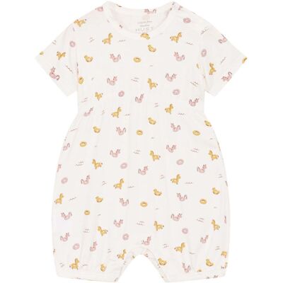 Hust&Claire bambus Hust and Claire Milu Romper i bambus, Ivory (56) 56 Hust&Claire bambus Hust and Claire Milu Romper i bambus, Ivory (56) 56