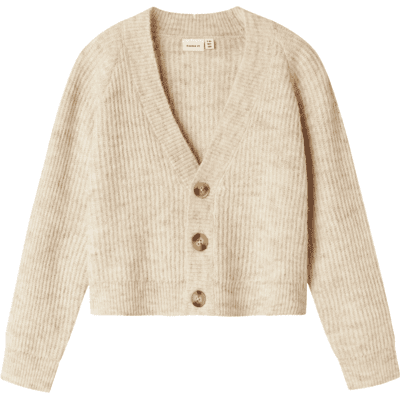 Name It Nkfholly strikket cardigan til barn, Pure Cashmere (134/140) 134/140 Name It Nkfholly strikket cardigan til barn, Pure Cashmere (134/140) 134/140