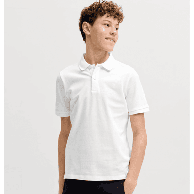 Jack and Jones Junior Jack & Jones Jr Jprblaweston kortermet polo, Bright White (140) 140 Jack and Jones Junior Jack & Jones Jr Jprblaweston kortermet polo, Bright White (140) 140