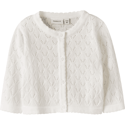 Name It Nbfdesina cardigan til baby, Cloud Dancer (68) 68 Name It Nbfdesina cardigan til baby, Cloud Dancer (68) 68