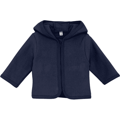 Huttelihut jakke i bomullsfleece, Navy Blazer (74) 74 Huttelihut jakke i bomullsfleece, Navy Blazer (74) 74