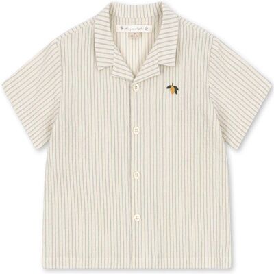 Konges Sløjd Elliot kortermet skjorte til barn, Cloud Stripe (5-6 år) 5-6 år Konges Sløjd Elliot kortermet skjorte til barn, Cloud Stripe (5-6 år) 5-6 år