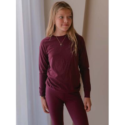 Twentyfour JR Aurora ullsett til barn, M Burgunder (140) 140 Twentyfour JR Aurora ullsett til barn, M Burgunder (140) 140