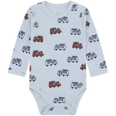 Hust&Claire ull Hust and Claire Baloo Firetruck ull/bambus body, Baby Blue (74) 74 Hust&Claire ull Hust and Claire Baloo Firetruck ull/bambus body, Baby Blue (74) 74