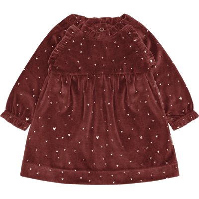 Hust&Claire Hust and Claire Hckis kjole til baby, New Maroon (74) 74 Hust&Claire Hust and Claire Hckis kjole til baby, New Maroon (74) 74