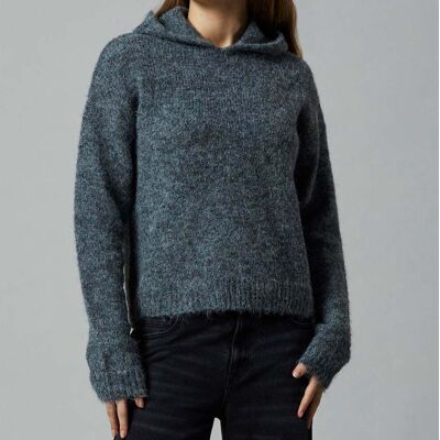 LMTD Nlfnulo strikket hettegenser til barn, Dark Grey (158/164) 158/164 LMTD Nlfnulo strikket hettegenser til barn, Dark Grey (158/164) 158/164