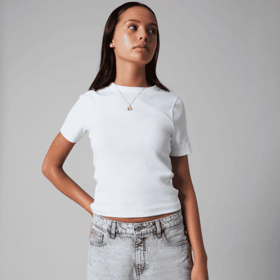 LMTD Nlfhinaja t-skjorte til barn, Bright White (170/176) 170/176 LMTD Nlfhinaja t-skjorte til barn, Bright White (170/176) 170/176