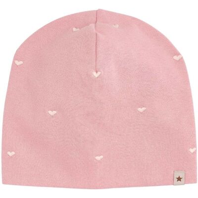 HUTTEliHUT vår-og høstlue med broderi, Pale Mauve (6-8 år) 6-8 år HUTTEliHUT vår-og høstlue med broderi, Pale Mauve (6-8 år) 6-8 år