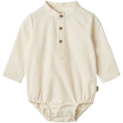 Wheat Victor skjortebody til baby, Eggshell (92) 92 Wheat Victor skjortebody til baby, Eggshell (92) 92