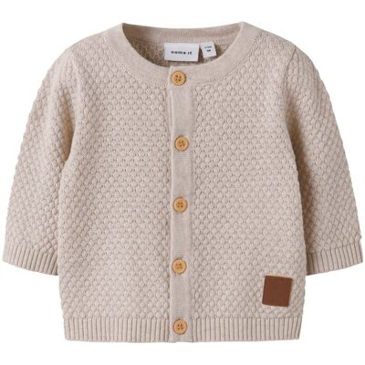 Name It Nbmdenver strikket cardigan til baby, Peyote Melange (74) 74 Name It Nbmdenver strikket cardigan til baby, Peyote Melange (74) 74