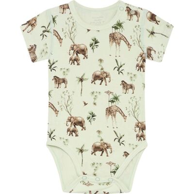 Hust&Claire bambus Hust & Claire Safari kortermet body i bambus, Green (50) 50 Hust&Claire bambus Hust & Claire Safari kortermet body i bambus, Green (50) 50