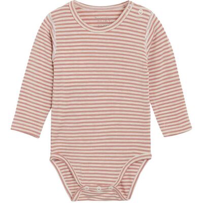 Hust&Claire bambus Hust & Claire Buller body med striper bambus, ash rose (50) 50 Hust&Claire bambus Hust & Claire Buller body med striper bambus, ash rose (50) 50