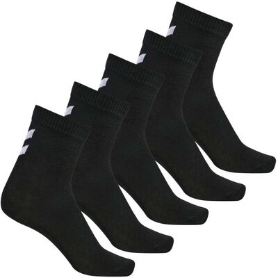 Hummel 5-pack sokker til barn, black (24/27) 24/27 Hummel 5-pack sokker til barn, black (24/27) 24/27