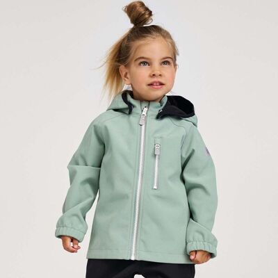 Reima Vantti softshelljakke til barn og baby, Stone Green (80) 80 Reima Vantti softshelljakke til barn og baby, Stone Green (80) 80