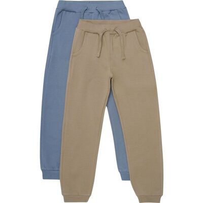 Minymo 2-Pack joggebukse til barn, Timber Wolf (98) 98 Minymo 2-Pack joggebukse til barn, Timber Wolf (98) 98