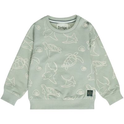 Dirkje sweatshirt til småbarn, Soft sage (116) 116 Dirkje sweatshirt til småbarn, Soft sage (116) 116