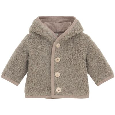 HUTTEliHUT Pixie Teddy jakke i ull, Camel Melange (104) 104 HUTTEliHUT Pixie Teddy jakke i ull, Camel Melange (104) 104