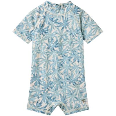 Wheat Cas UV-drakt til baby, Blue Palm (86) 86 Wheat Cas UV-drakt til baby, Blue Palm (86) 86