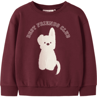 Name It Nmfviloui sweatshirt til småbarn, Burgundy (98) 98 Name It Nmfviloui sweatshirt til småbarn, Burgundy (98) 98