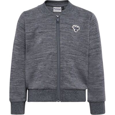 Hummel Hmlmini zip-jakke i ull/bomull, Dark Grey (86) 86 Hummel Hmlmini zip-jakke i ull/bomull, Dark Grey (86) 86