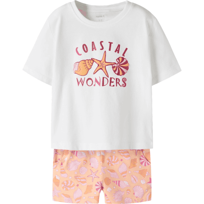 Name It Nmffeniaz shorts-sett til småbarn, Bright White (110) 110 Name It Nmffeniaz shorts-sett til småbarn, Bright White (110) 110