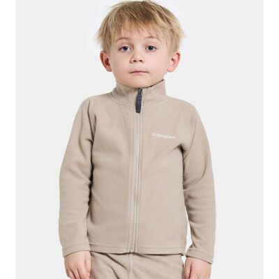Didriksons Monte 10 zip fleecegenser til barn, Beach Beige (120) 120 Didriksons Monte 10 zip fleecegenser til barn, Beach Beige (120) 120