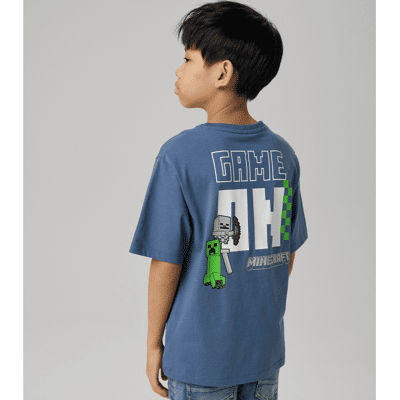 Name It Nkmjun Minecraft t-skjorte til barn, Vintage Indigo (134/140) 134/140 Name It Nkmjun Minecraft t-skjorte til barn, Vintage Indigo (134/140) 134/140
