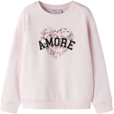 Name It Nkfdartas sweatshirt til barn, Cradle Pink (134/140) 134/140 Name It Nkfdartas sweatshirt til barn, Cradle Pink (134/140) 134/140