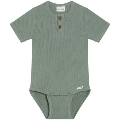Minymo ribb kortermet body, Lily Pad (80) 80 Minymo ribb kortermet body, Lily Pad (80) 80