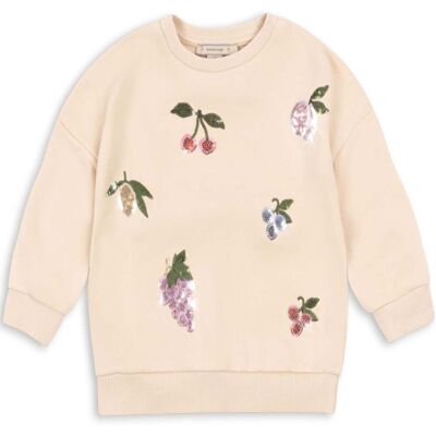 Konges Sløjd Sequin sweatshirt til barn, Brazillian Sand (4 år) 4 år Konges Sløjd Sequin sweatshirt til barn, Brazillian Sand (4 år) 4 år