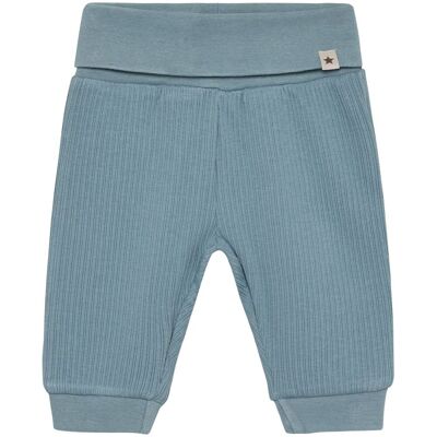 HUTTEliHUT Rib bukse til baby, Windward Blue (92) 92 HUTTEliHUT Rib bukse til baby, Windward Blue (92) 92